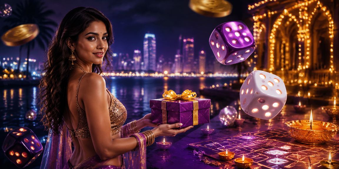Vibrant Mumbai dice gaming scene during Diwali festival